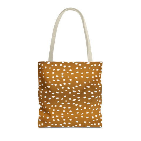 Brown Fawn Spotted Tote Bag