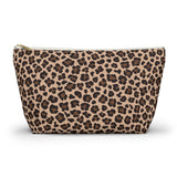 Brown Leopard Print Makeup Bag