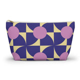 Purple Pink Geometric Makeup Bag