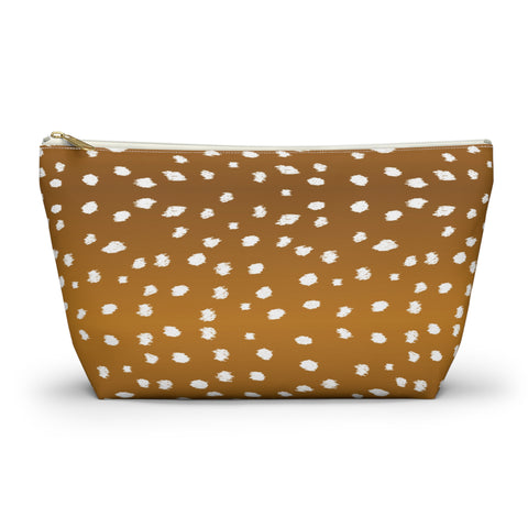 Brown Fawn Spotted Makeup Bag