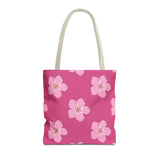 Hot Pink Blossom Floral Tote Bag