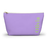Lavender Green Name Personalized Makeup Bag