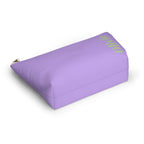 Lavender Green Name personalized makeup bag shown at an angle