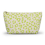 Lime Green Leopard Print Makeup Bag